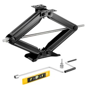 5000 lbs RV Scissor Jacks, 4-23.4 in RV Stabilizer Leveling Scissor Jacks, Set of 2, Heavy Duty Stabilizer Jack with Crank Handle