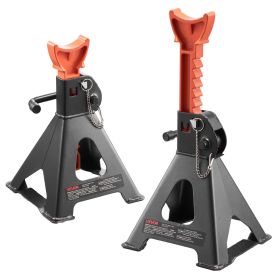 Jack Stands, 3 Ton (6,600 lbs) Capacity, 10.8-16.3 in Adjustable Height, Heavy Duty Steel Jack Auto Stands with Double Locking, for Lifting SUV
