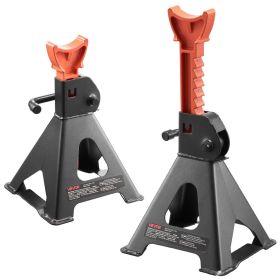 Jack Stands, 3 Ton (6,600 lbs) Capacity, 10.8-16.3 in Adjustable Height, Heavy Duty Steel Jack Auto Stands with Locking, for Lifting SUV, Pickup