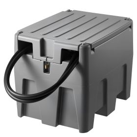 Portable Diesel Tank, 58 Gallon Capacity & 10 GPM Flow Rate, Fuel Tank with 12V Electric Transfer Pump and 13.1ft Rubber Hose