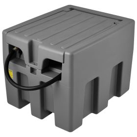 Portable Diesel Tank, 58 Gallon Capacity & 10 GPM Flow Rate, Diesel Fuel Tank with 12V Electric Transfer Pump and 13.1ft Rubber Hose