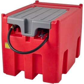 Portable Diesel Tank, 116 Gallon Capacity & 10 GPM Flow Rate, Diesel Fuel Tank with 12V Electric Transfer Pump and 13.1ft Rubber Hose