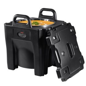 Insulated Food Carrier, 32Qt Capacity, Stackable Catering Hot Box w/Stainless Steel Barrel