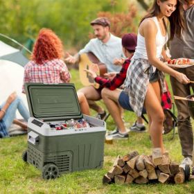 12 Volt Car Refrigerator Portable Car Fridge with Adjustable Range (size: 35L)